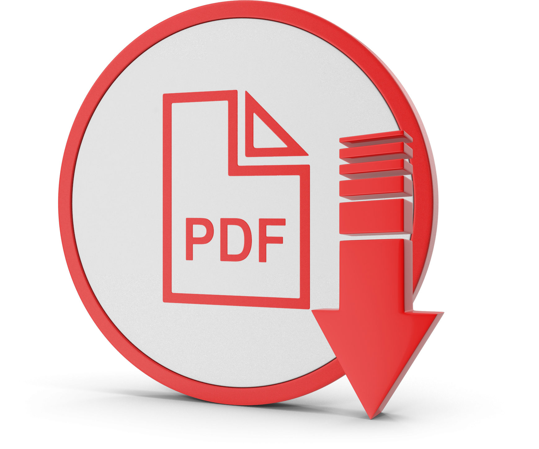 PDF szimbólum letöltési nyíllal